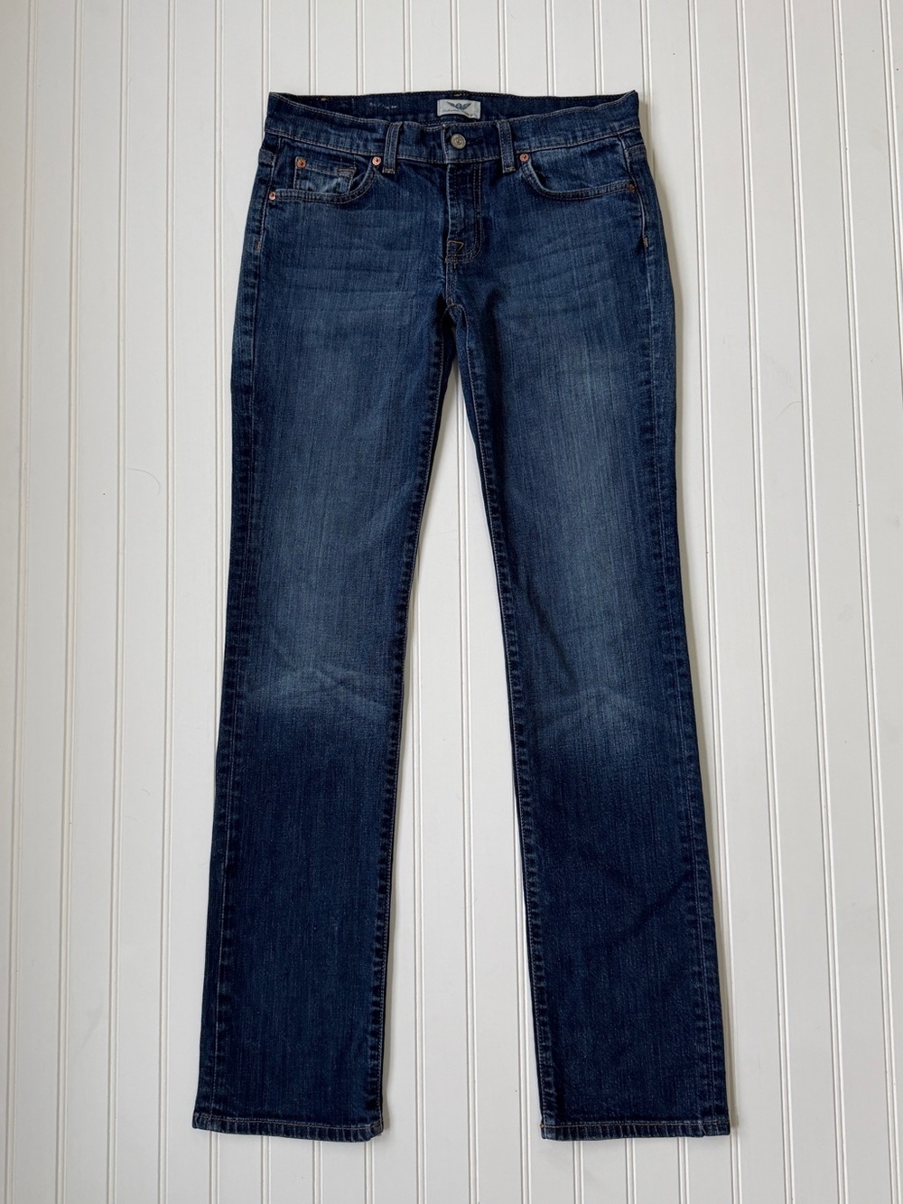 Uncharted Territory Straight Leg Low Rise Womens Denim Blue Jeans Size 28/8 Tall